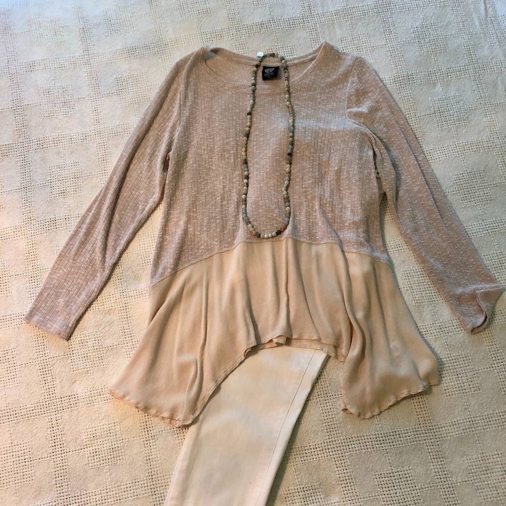 Bobeau Knit Tunic Top